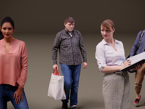 Collection of people x 15 00 3D Model