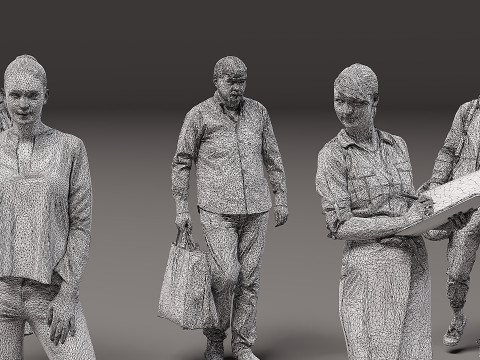 人のコレクション x 15 00 3Dモデル