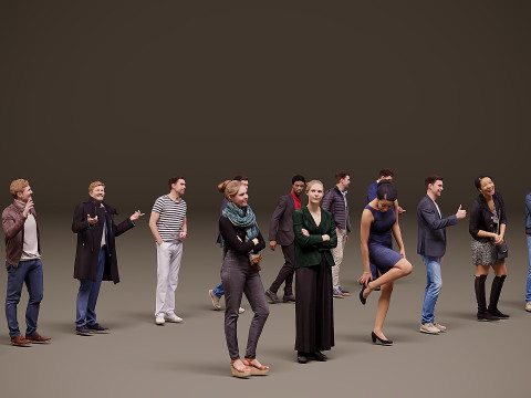 人物集×15 01 3Dモデル