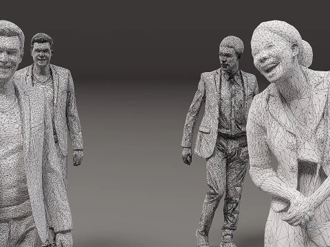 Collection of people x 15 01 3D Model