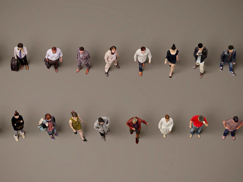 Collection of people x 20 3D Model