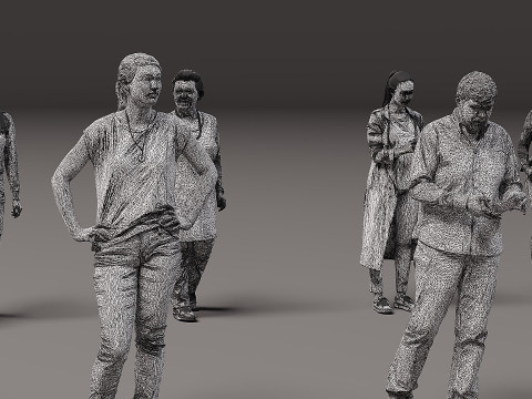 Сбор людей х 20 00 3D Модель