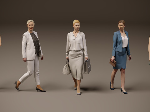 女性系列 x 5 3D 模型