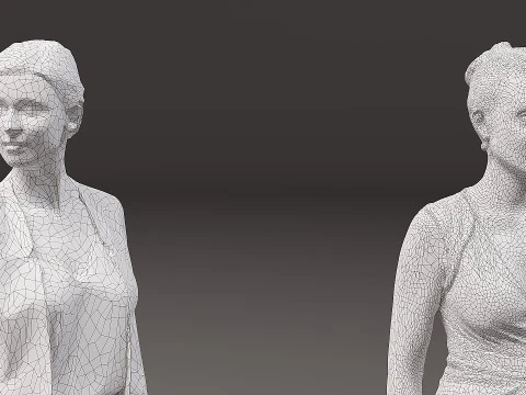Collection of women x 5 3D Model