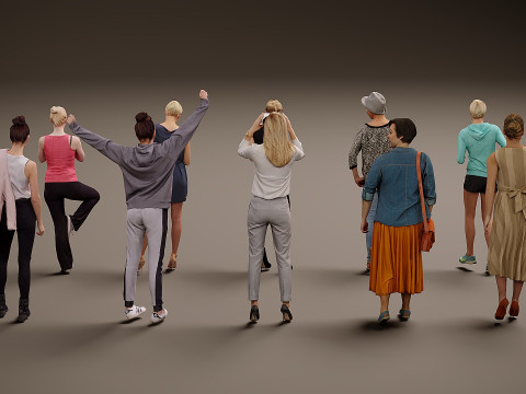 Collectie vrouwen x 10 01 3D Model