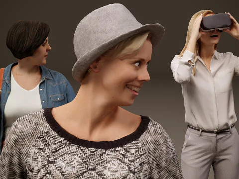 Collection of women x 10 01 3D Model