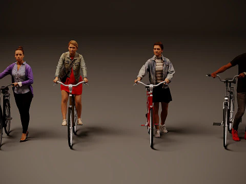 Fietserscollectie x 4 3D Model