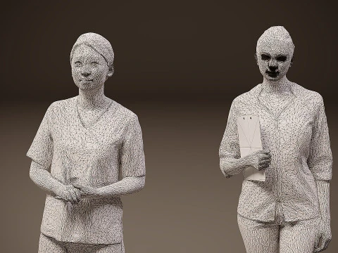 Collection of doctors x 7 3D Model