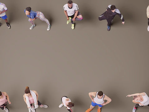 People are athletes x 10 3D Model