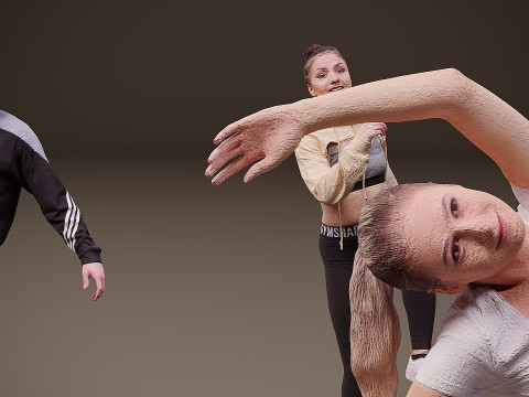 人们是运动员 x 10 3D 模型