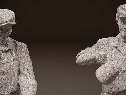 穿制服的人 x 5 3D 模型