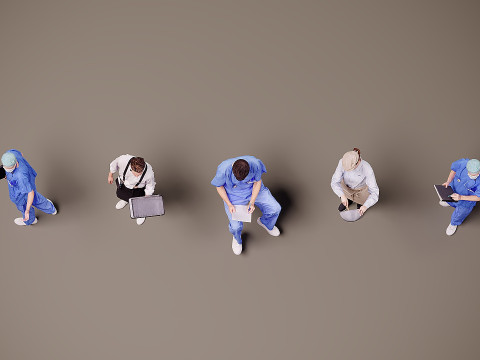 वर्दी में लोग x 5 01 3D मॉडल