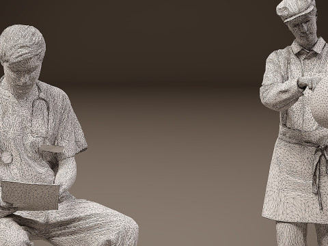 वर्दी में लोग x 5 01 3D मॉडल