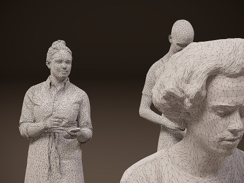 穿制服的人 x 10 3D 模型