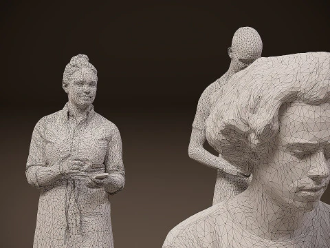 People in uniform x 10 3D Model