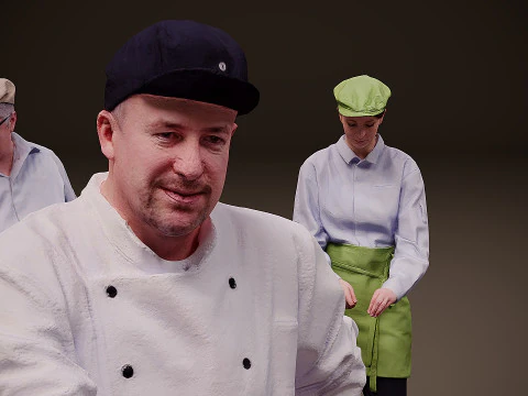People in uniform x 10 00 3D Model