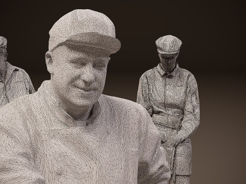 वर्दी में लोग x 10 00 3D मॉडल