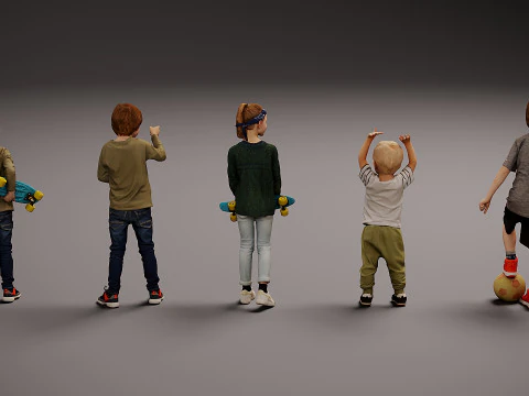 Childrens Collection x 5 000 3D Model