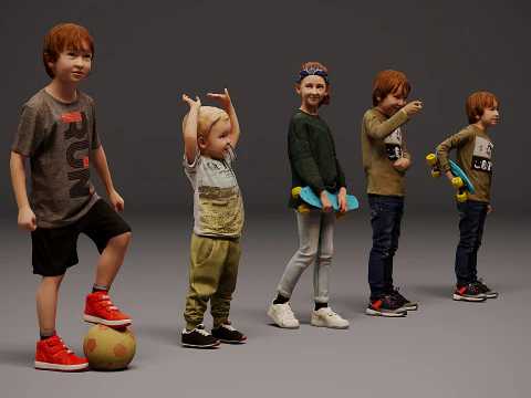 Childrens Collection x 5 000 3D Model