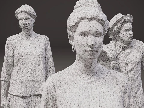 Collection of people x 10 13 3D Model