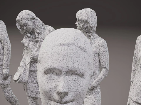 Collection of people x 10 13 3D Model