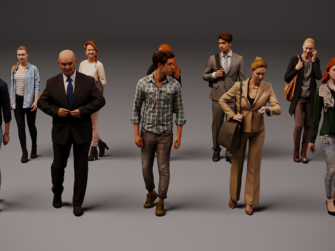 İnsan topluluğu x 10 14 3D Model