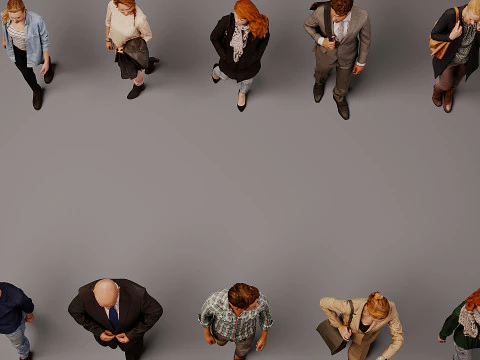 Collection of people x 10 14 3D Model