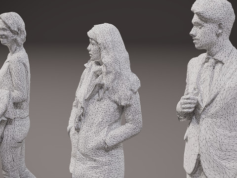 Kolekcja osób x 10 14 Model 3D