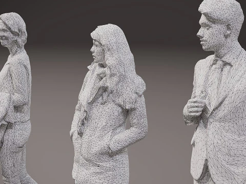 Collection of people x 10 14 3D Model