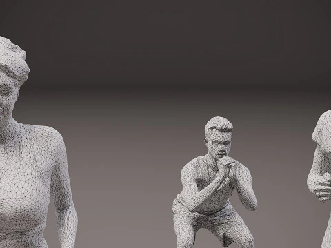 People are athletes x 14 3D Model