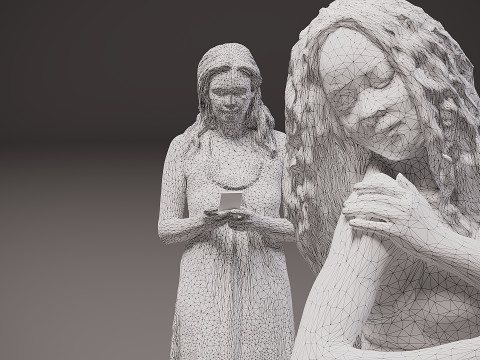 Люди на пляжі х 8 00 3D Модель