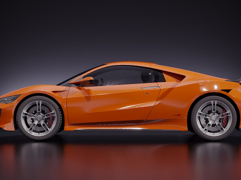 Акура NSX Тип S 2022 3D Модель