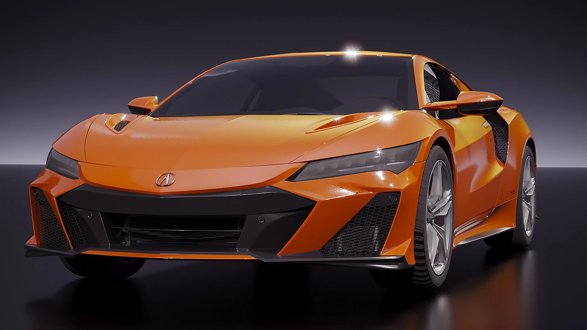 Acura NSX Type S 2022 3D Model .c4d .max .obj .3ds .fbx .stl .blend