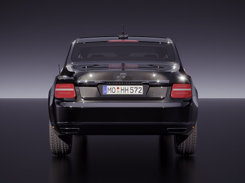 アウルス セナト プレジデンシャル リムジン 2018 3Dモデル