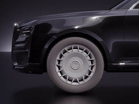 アウルス セナト プレジデンシャル リムジン 2018 3Dモデル