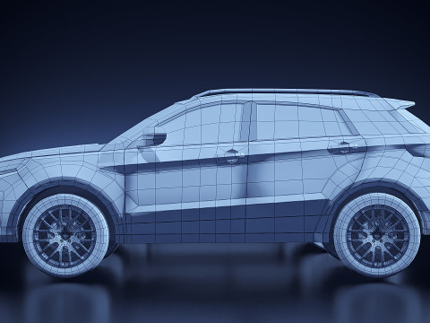 Automatische Einstellung x 4 3D Modell