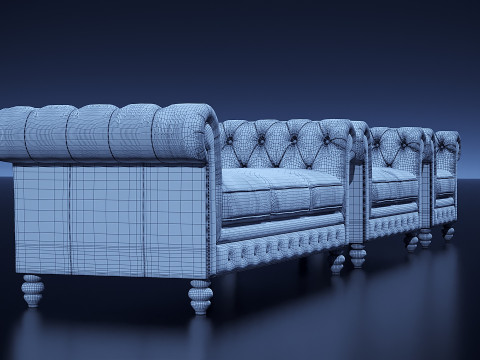 Brooklyn Chesterfield Model 3D