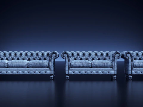 Brooklyn Chesterfield 3D Model