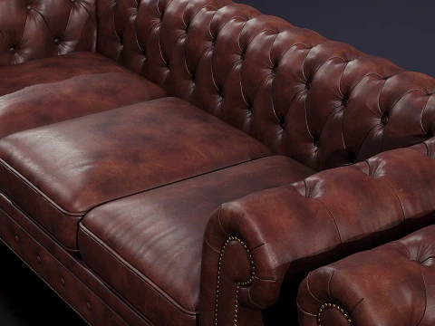 Brooklyn Chesterfield 3D Model