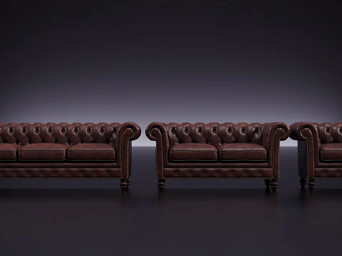 Brooklyn Chesterfield 3D Model