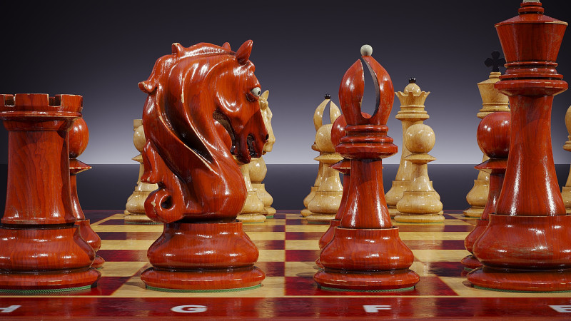 Échecs classiques Modèle 3D .c4d .max .obj .3ds .fbx .stl .blend