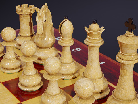 Échecs classiques Modèle 3D