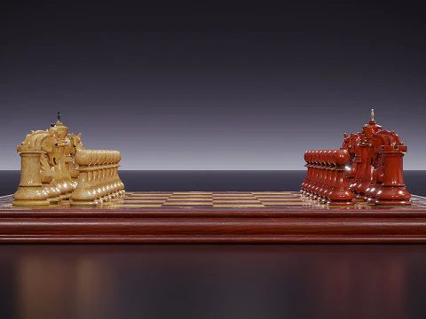 Klassiek schaken 3D Model