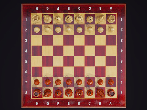 Échecs classiques Modèle 3D