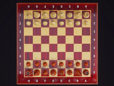 Klassiek schaken 3D Model