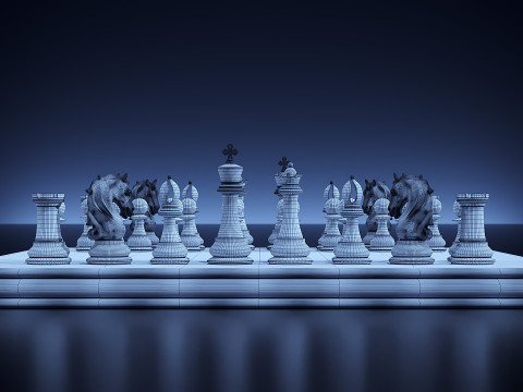 Échecs classiques Modèle 3D