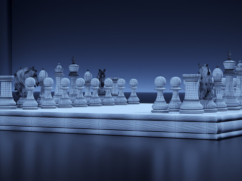 Échecs classiques Modèle 3D