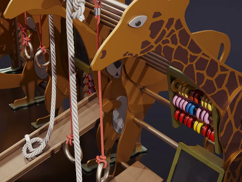 &Ccedil;ocuk oyun alanı 3D Model