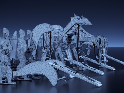 बच्चों का खेल का मैदान 3D मॉडल