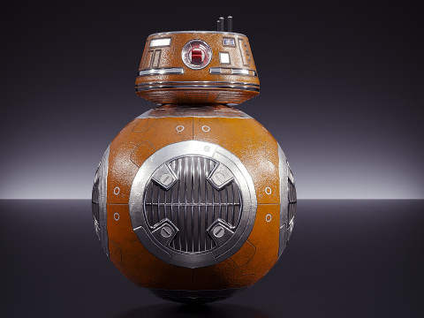 ड्रॉइड बीबी-8 3D मॉडल